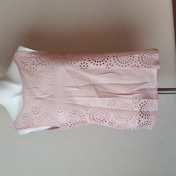 Ann Taylor Loft sz S soft pink sleeveless with mesh top. 🌛 - Picture 1 of 8